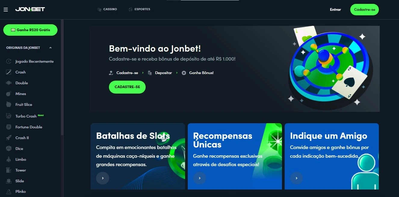 O Melhor Site de Apostas do Brasil - Jonbet.